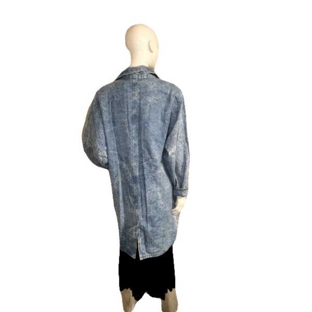 Denim Blazer Stone Washed Size Medium - Picture 3 of 3